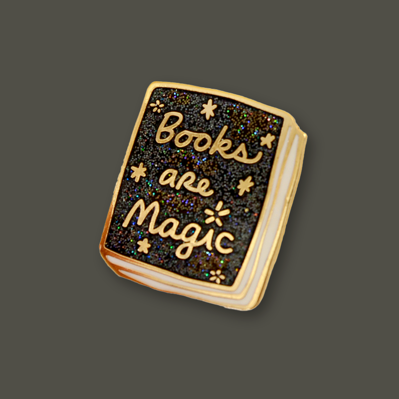 Book Pin: Books Are Magic