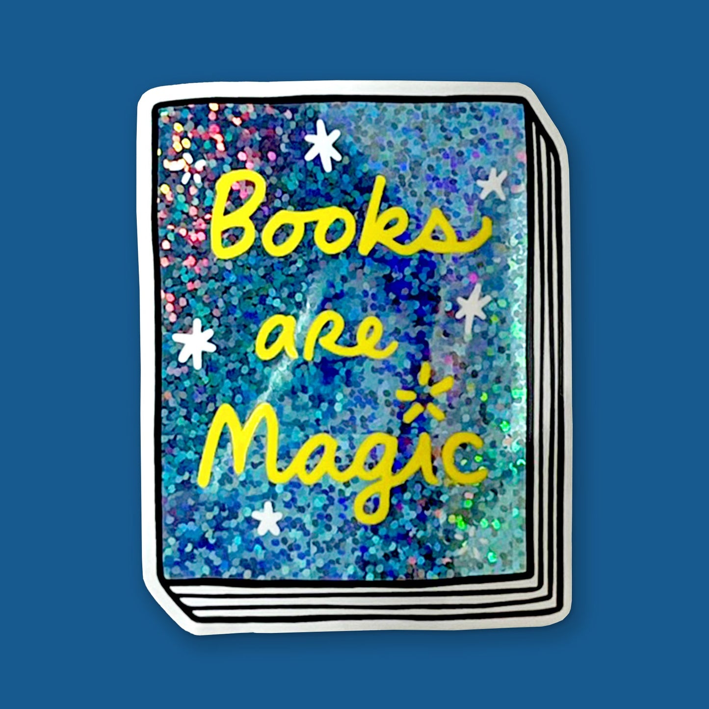 Book Sticker: Books are Magic (Light Blue)