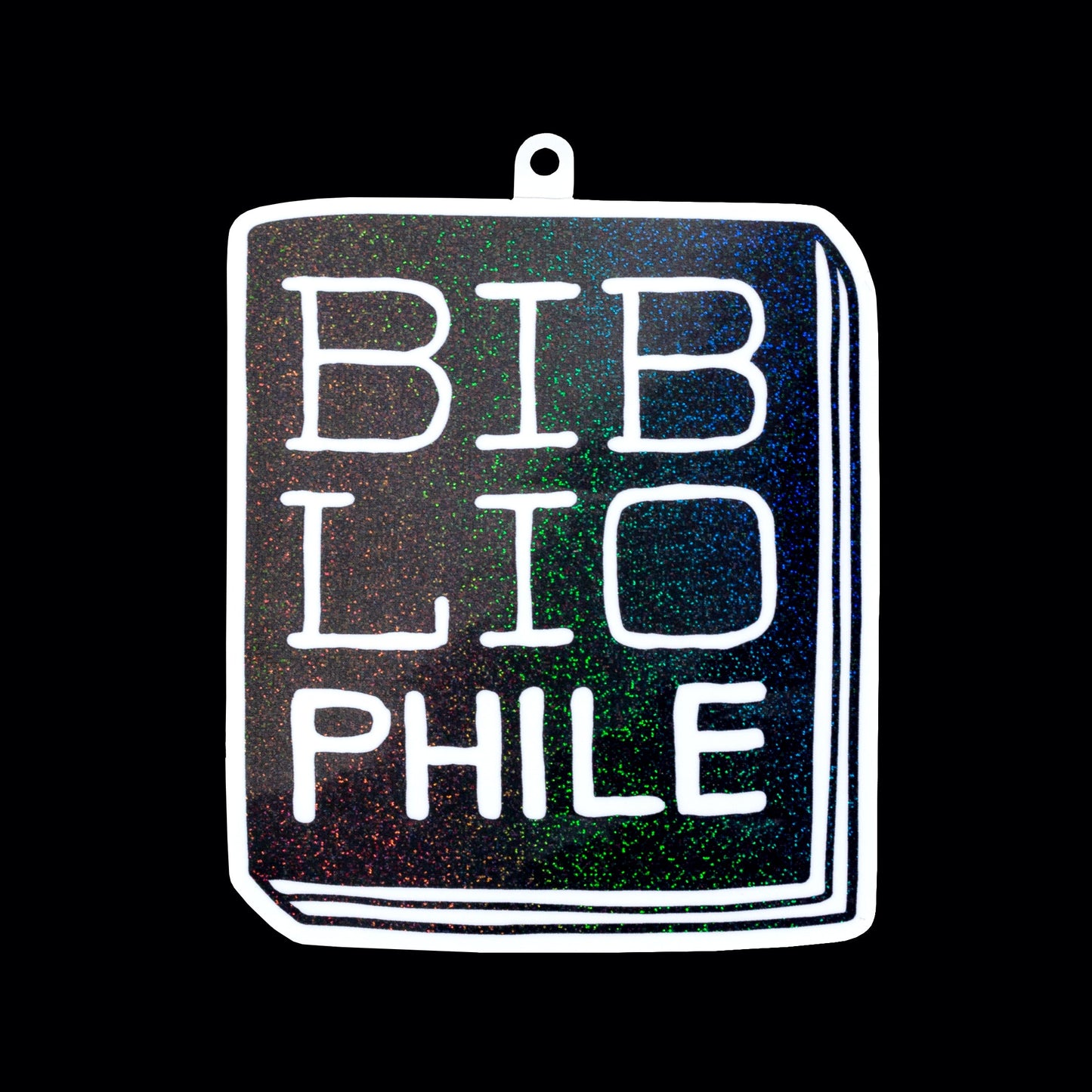 Book Sticker: Bibliophile Black
